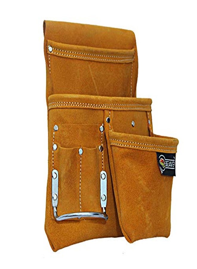 Beaver Suede Leather Single Tool Pouch with Hammer Holder SP501 - Image 1